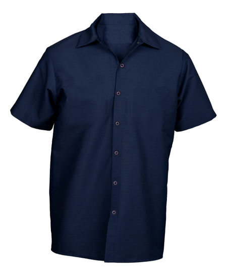 Men's Food Handler Short Sleeved Shirt with Wrinkle Resistant | Buy ...