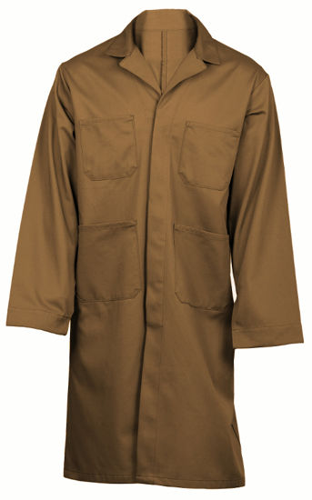 Picture of Suntan/Tan (DISCONTINUED COLOR) Cotton Shop Coat-available in first and second quality