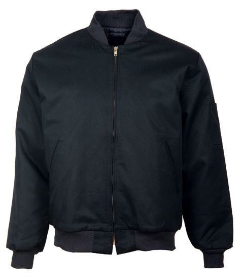 Picture of Black (DISCONTINUED COLOR) Solid Team Jacket