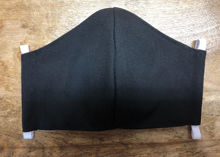 Picture of Face Mask (worn behind the ears) with Filter Pocket for Men or Women-Black