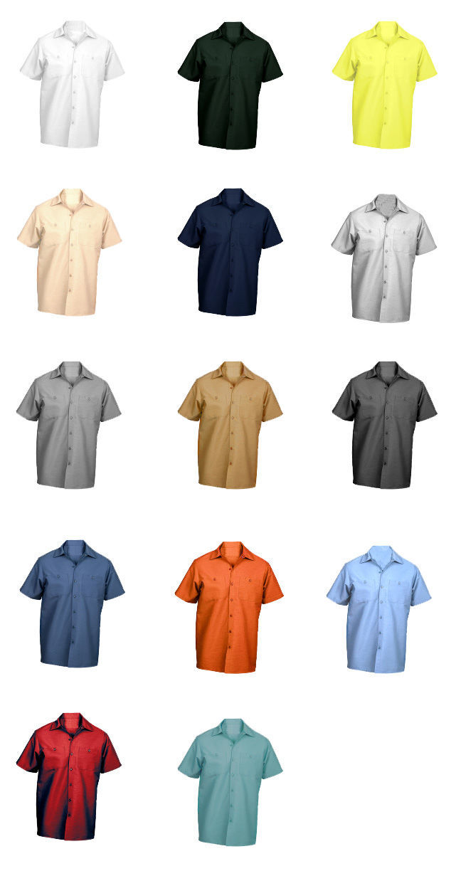 Beschikbaar staking Baleinwalvis Solid Short Sleeved Industrial Work Shirts for Men | Buy Quality Uniforms  at Affordable Rates - Your Uniform Source