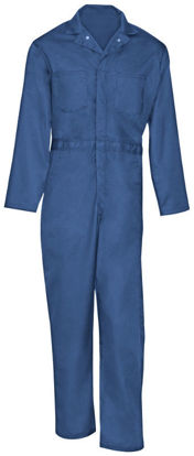 Picture of Cotton Zipper Closure Coverall (Heavy Weight)-Long Sleeve, Postman Blue-48 Regular
