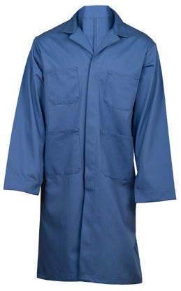Picture of Postman Blue (Irregular quality) Cotton or 65% Polyester/35% Cotton Shop Coat